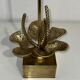 Bronze and brass lily pad lamp attributed to Maison Charles. Circa 1970.