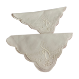 Lot de serviettes brodées