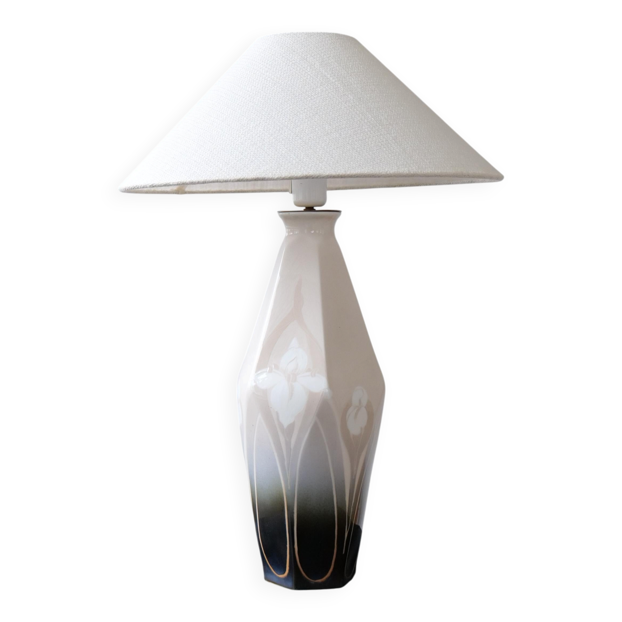 Art Nouveau ceramic table lamp Rörstrand Sweden, 1900