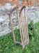 Old wooden children's toboggan davos