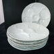 Set of 6 oyster plates in Bavarian porcelain Bareuther