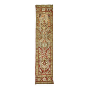Turkish Vintage Anatolian Rug 75 cm x 339 cm