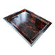 Lucite tortoiseshell and silver metal style