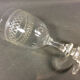 Lot of 4 old vintage engraved water or wine glasses