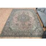 1970s Vintage Persian Handmade Wool Cotton Pink Oversized Rug 300x379