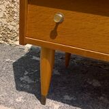 Scandinavian style round chest with 4 drawers