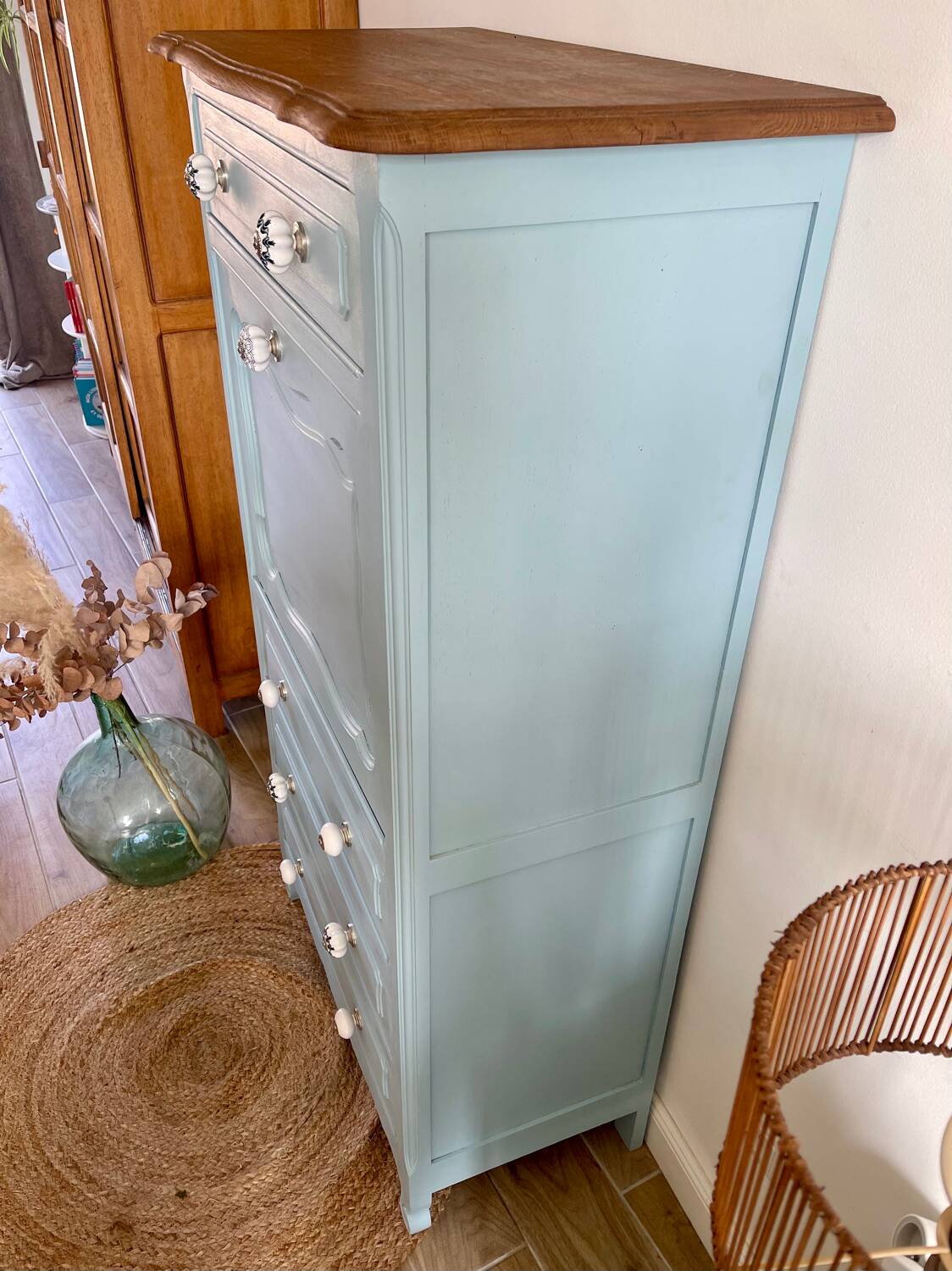 Renovated antique secretary