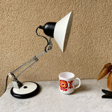 Aluminor articulated desk lamp France vintage 70s