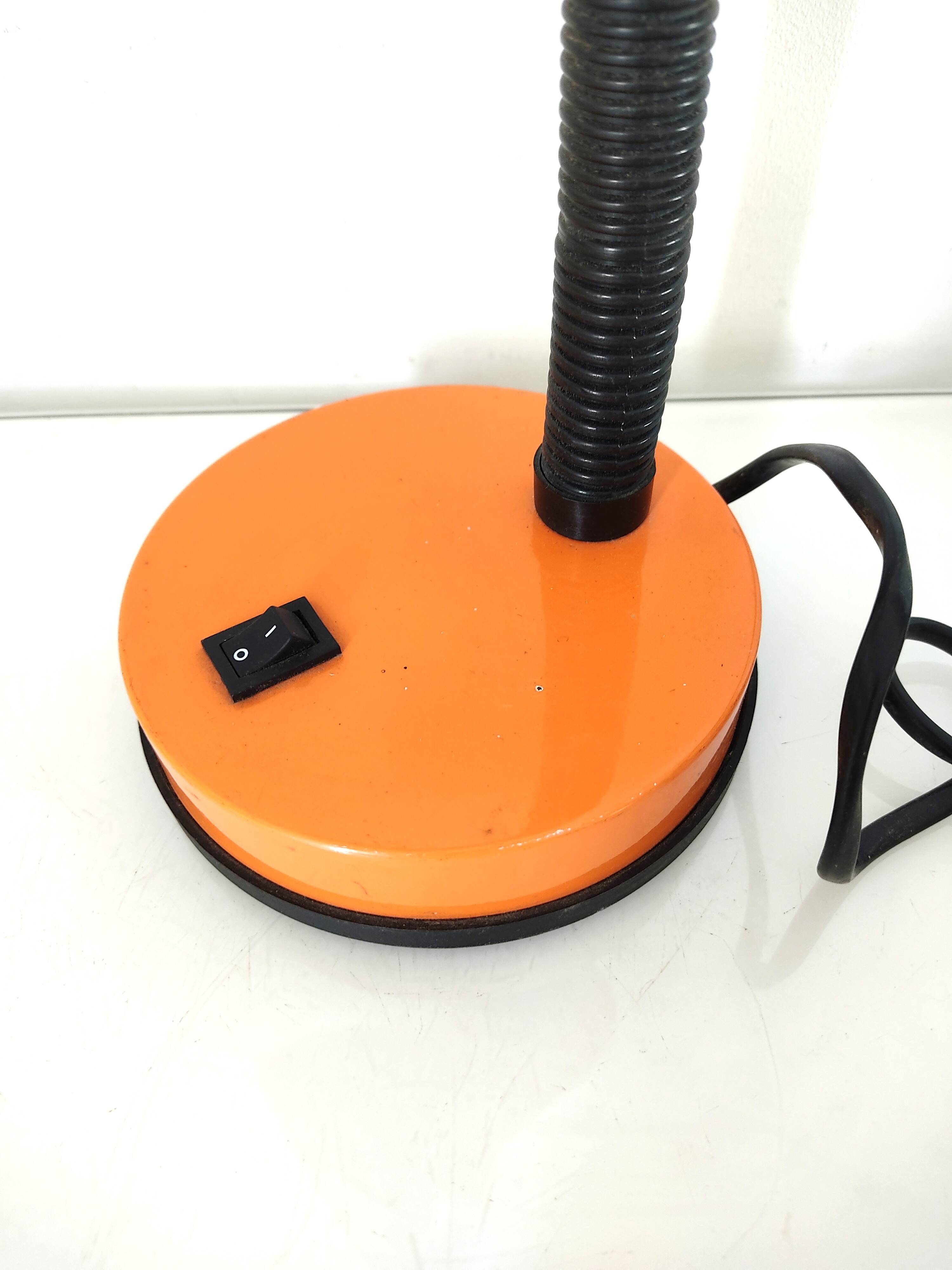 Vintage orange desk lamp