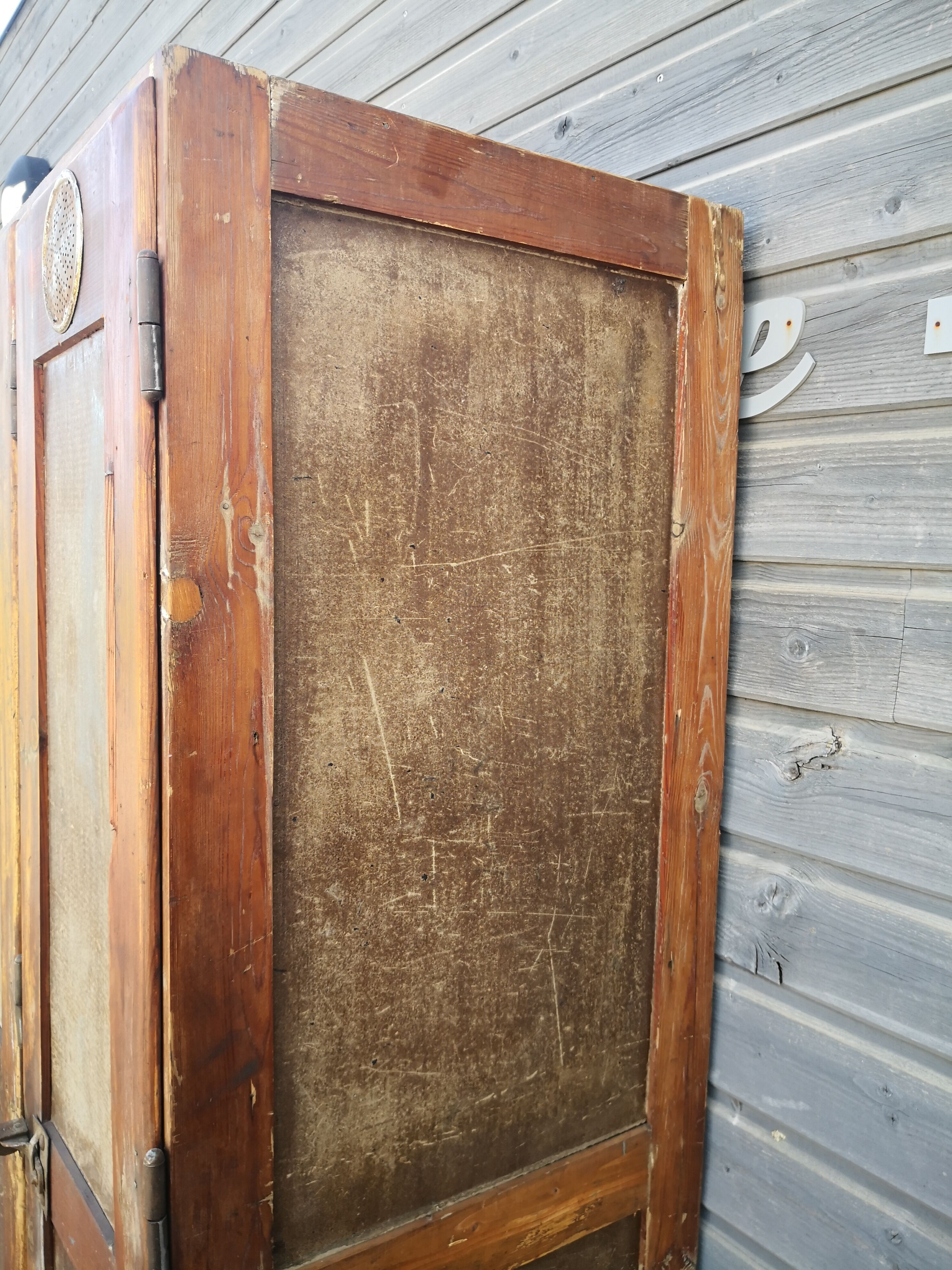 Coat rack cloakroom, Vintage wooden wardrobe
