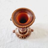 Inca craft vessel from Peru by Antonio Olave (1928-2016) hand painted