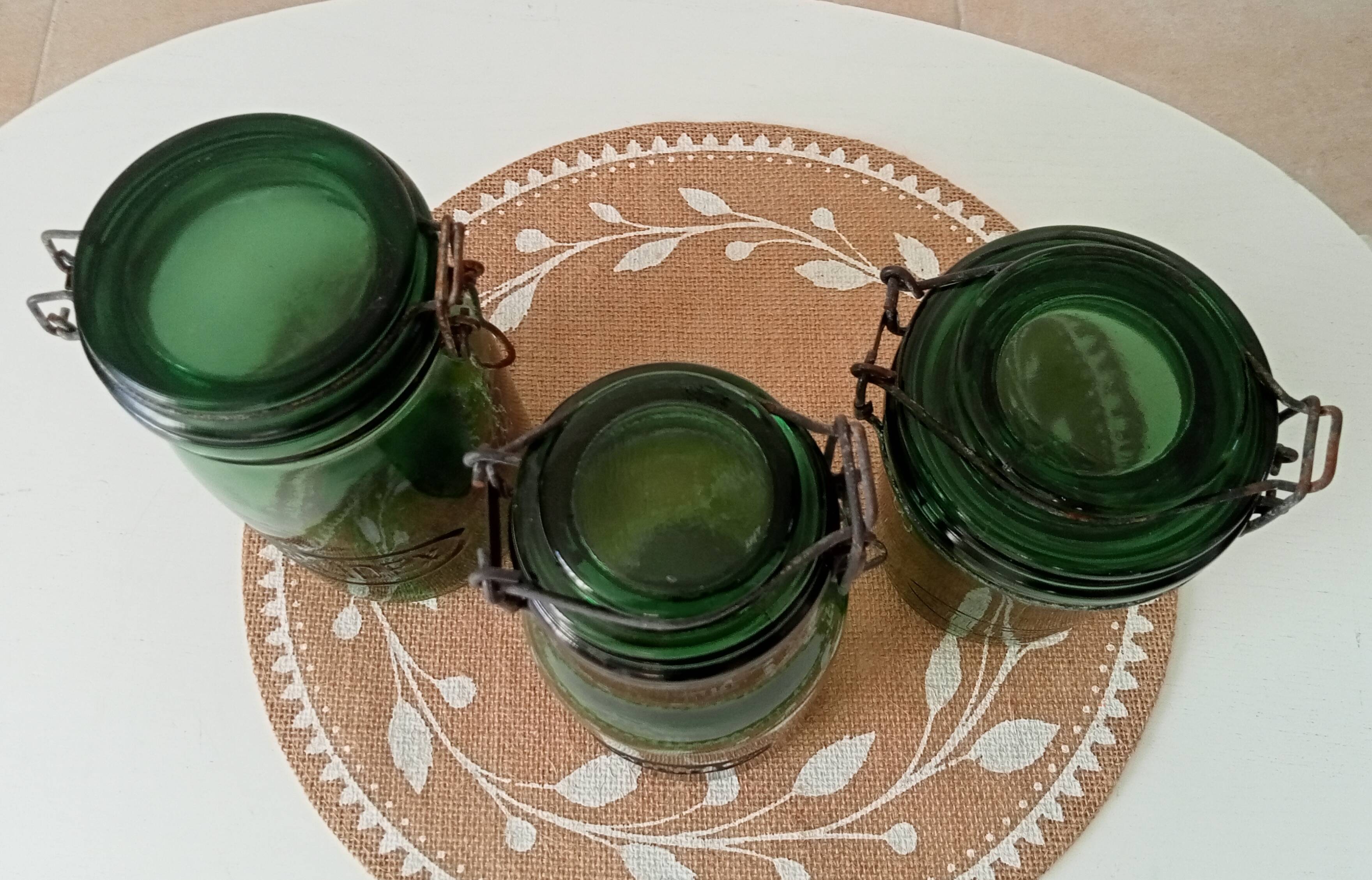 Lot de 3 bocaux anciens Solidex années 30