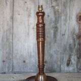 Vintage lamp, vintage lamp base, wooden and copper lamp base, lamp