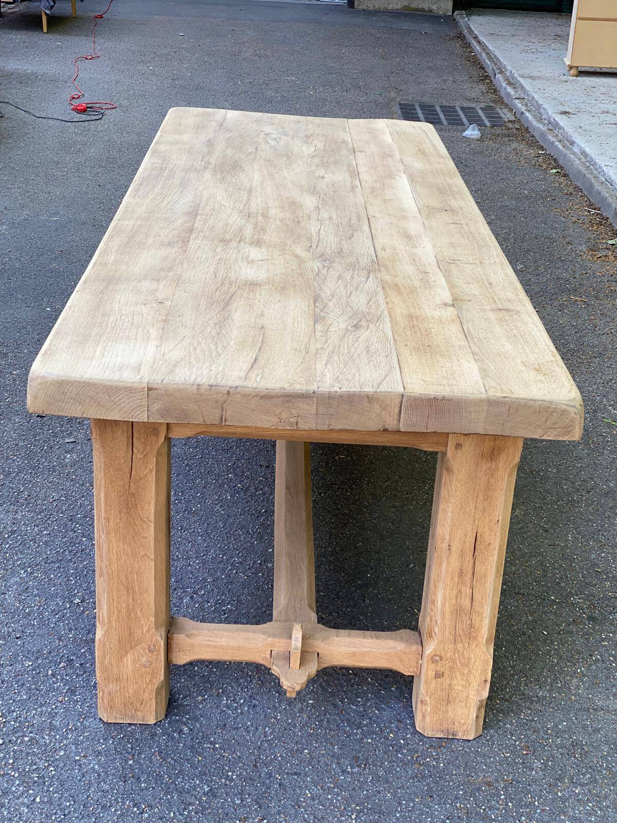 19th century solid oak farmhouse table 240cm
