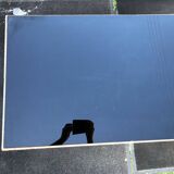 Vintage marble and smoked glass coffee table.