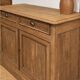 Old solid oak buffet with 2 drawers