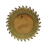 Vintage Sun Mirror Sunburst Mirror Convex Gold Resin 42cm