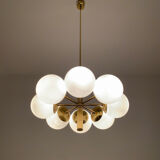 Brass Sputnik chandelier by Kaiser Leuchten