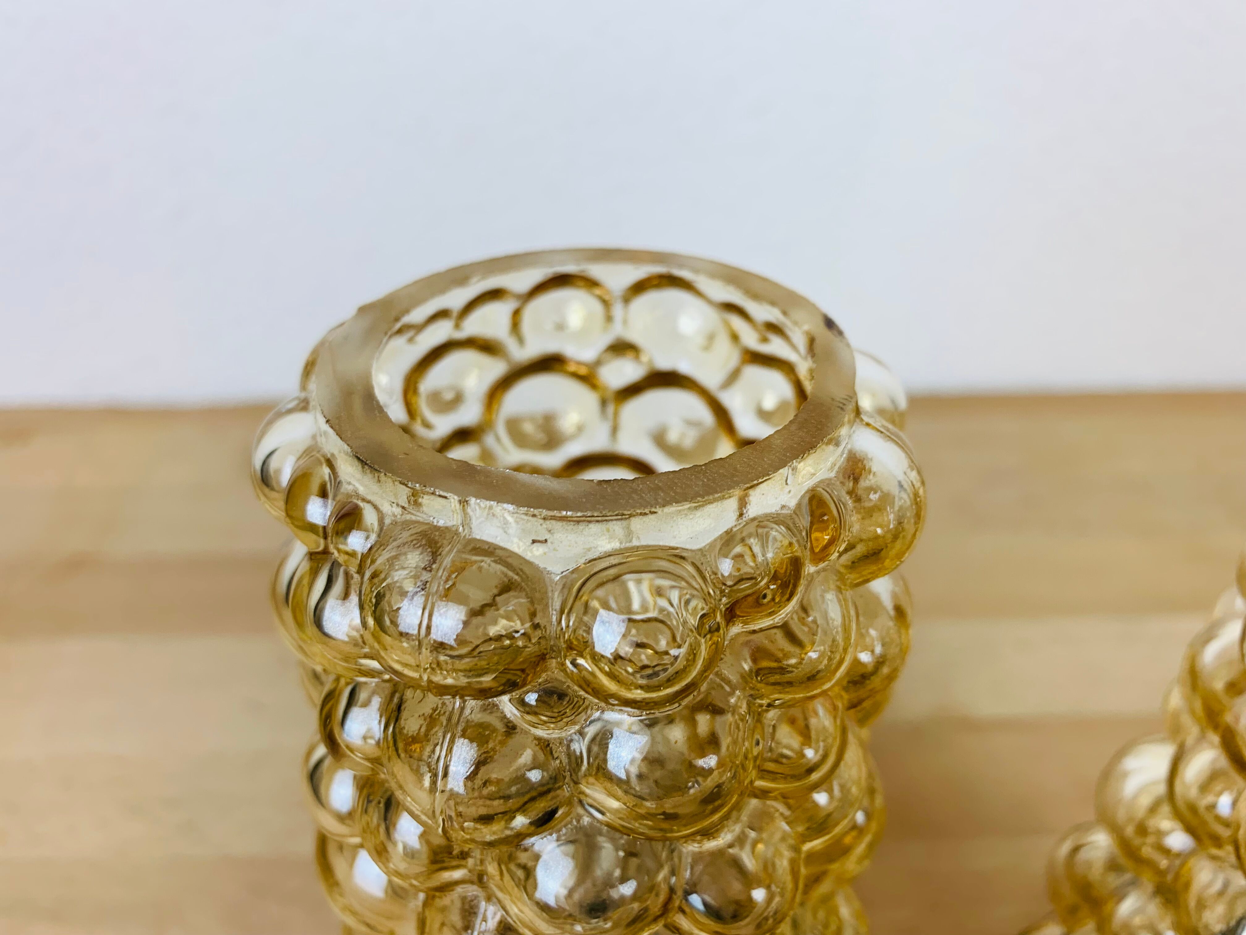 Paire de lampes chevets par Helena Tynell bubble pour Limburg
