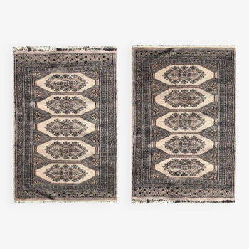 Pair of rugs from Pakistan - Dimensions: 0.64 X 1.04 cm