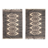 Pair of rugs from Pakistan - Dimensions: 0.64 X 1.04 cm