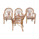 Set of wicker armchairs