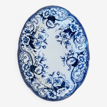 Creil and Montereau oval dish