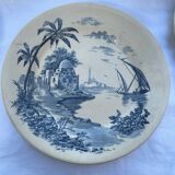 Set of 8 Gien plates Views of the Orient circa 1880