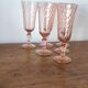 Set of 6 Rosaline champagne flutes