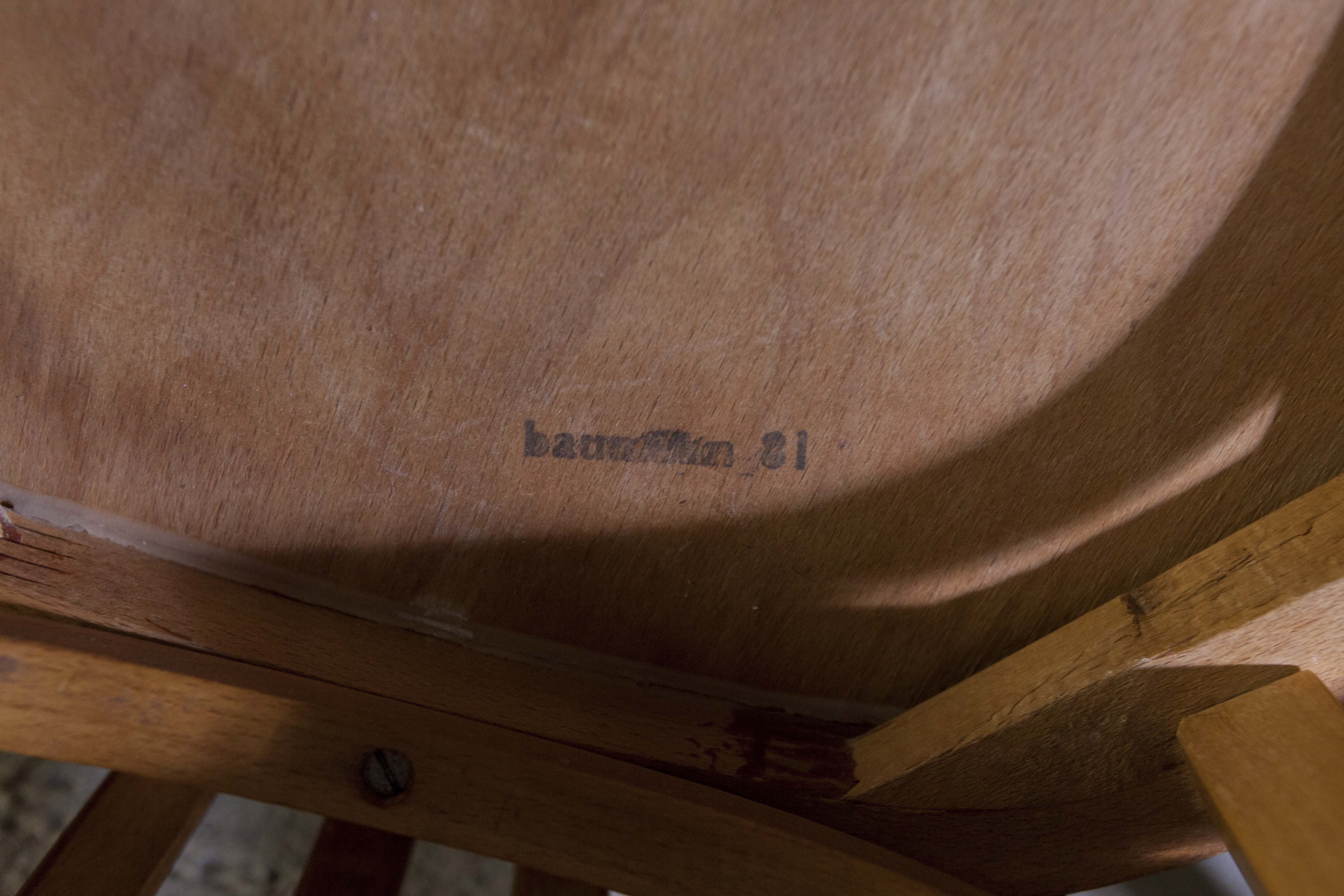 Set of 4 chairs baumann 1981