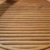 Table basse rotin et verre