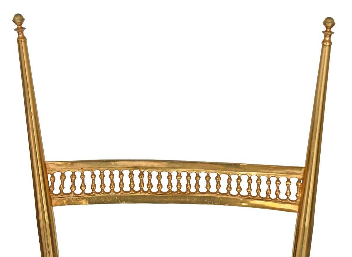 Pair of Chiavari chairs with high backrest