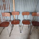 Lot de 4 chaises en formica