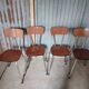 Lot de 4 chaises en formica