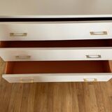 Chest of drawers painted in taupe, 1950