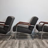 Tubular Armchairs by Anton Lorenz for Ton