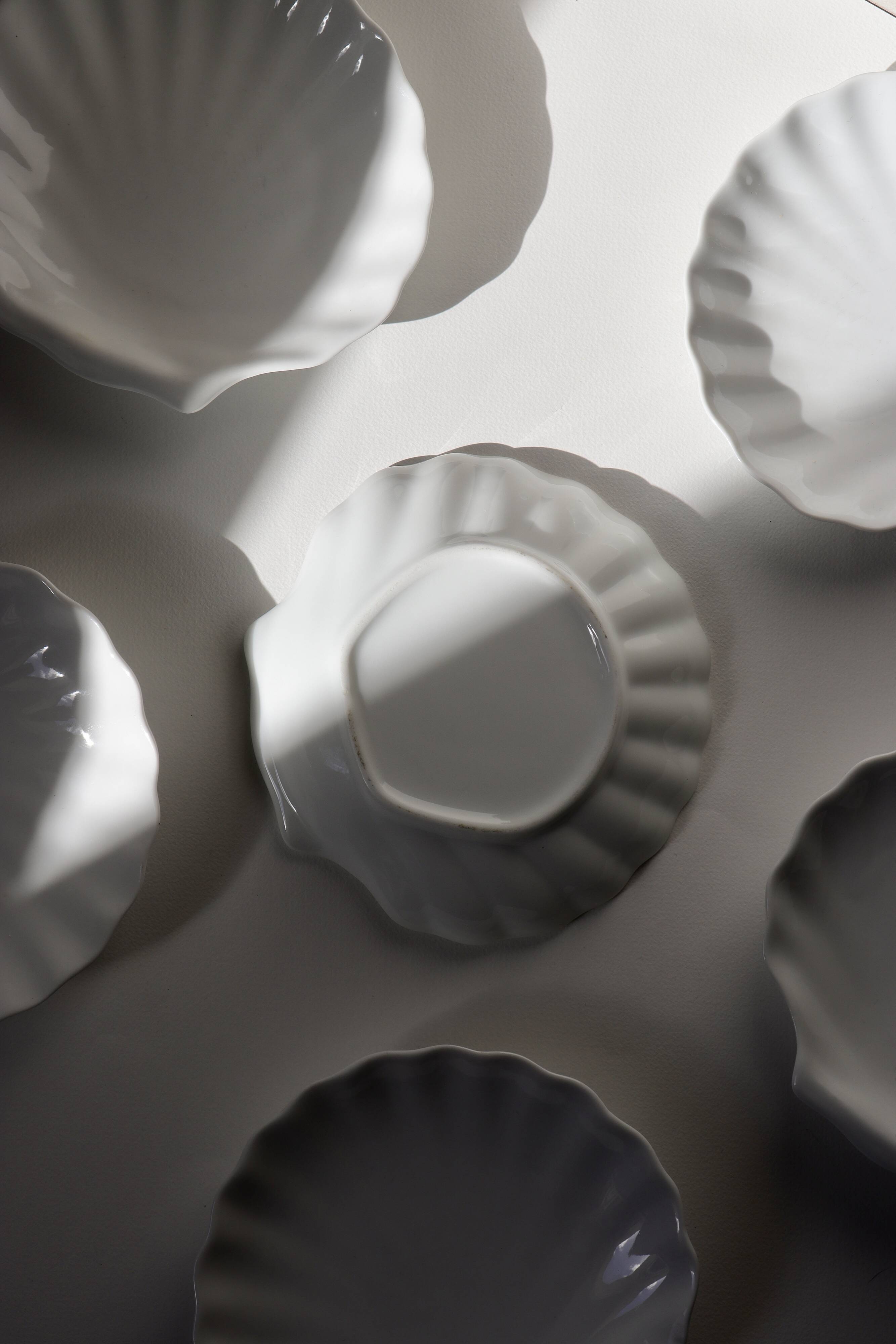 White shell cup