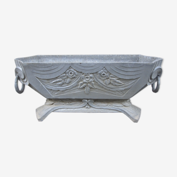 Planter aluminum art deco style