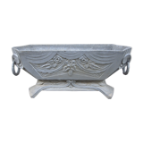 Planter aluminum art deco style