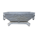 Planter aluminum art deco style