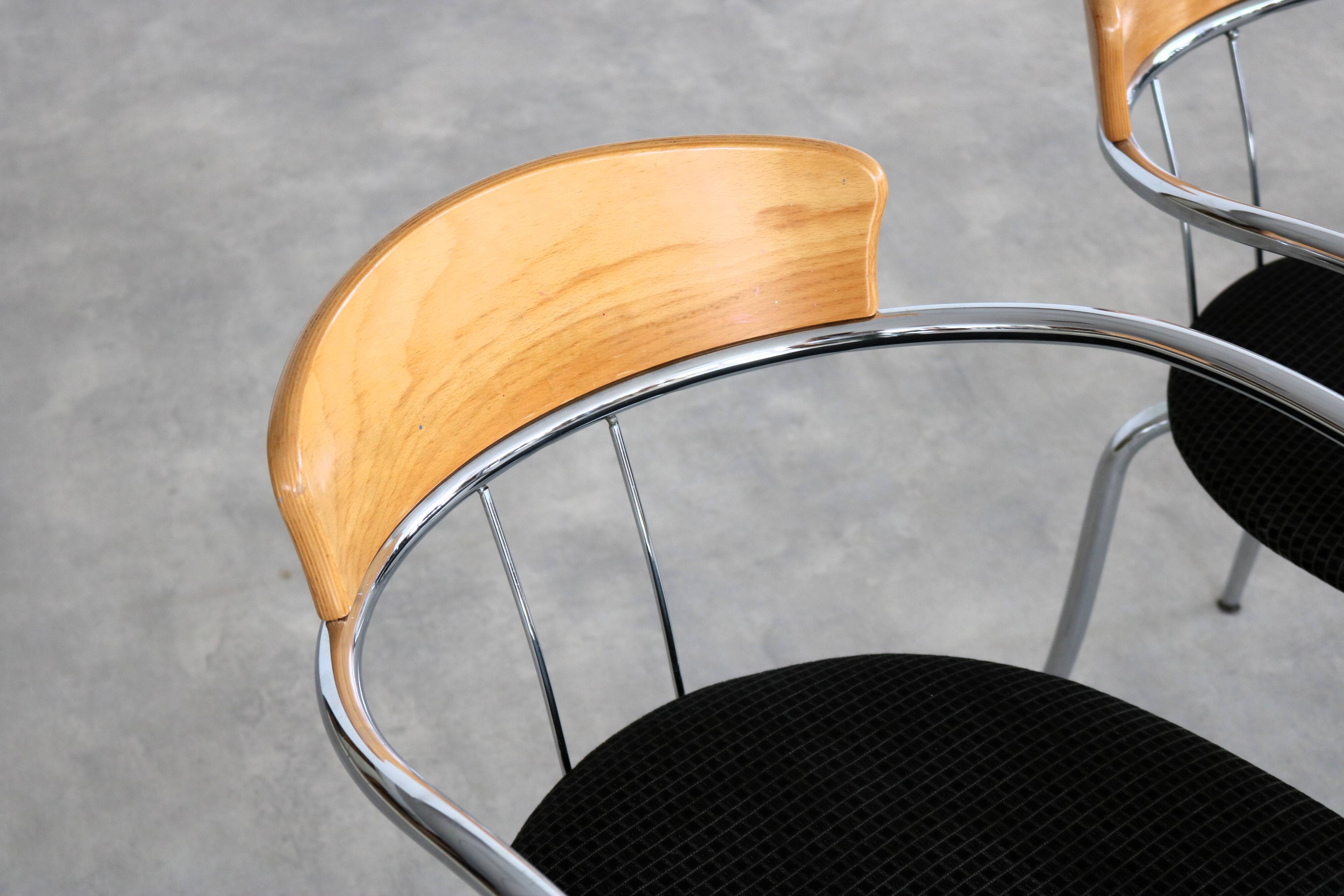 Vintage chairs | dining chairs | Effezeta | 80s