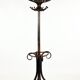 Free-standing coat rack in curved wood produced by Josef Kohn