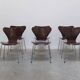 Set of 6 'Series 7' chairs by Arne Jacobsen for Fritz Hansen, 1975