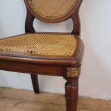 5 Louis XVI style medallion chairs