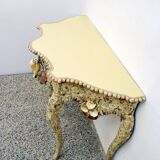 Mid-century french shell console table