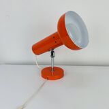 Vintage 70s orange spotlight wall light, space age