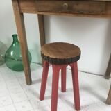 Carved wooden stool