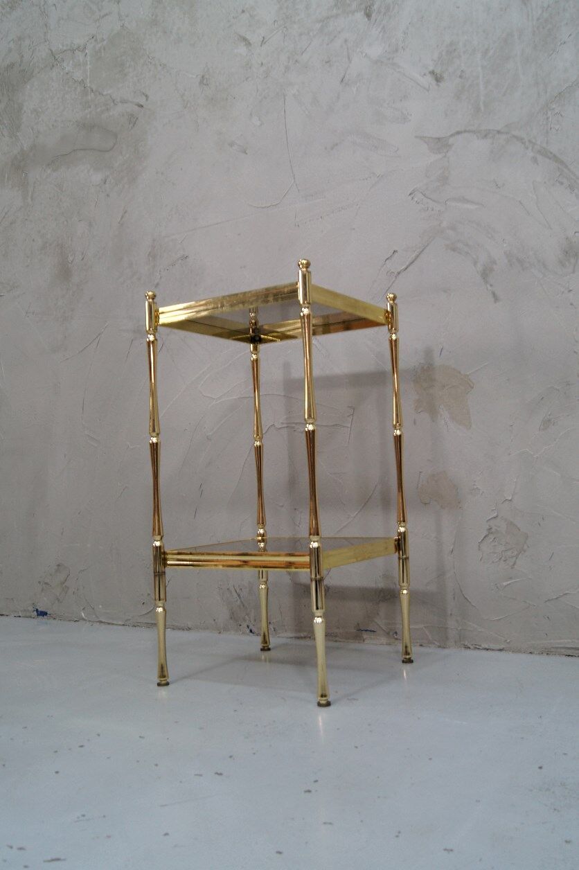 Hollywood Regency Italian brass etagere, 1970s