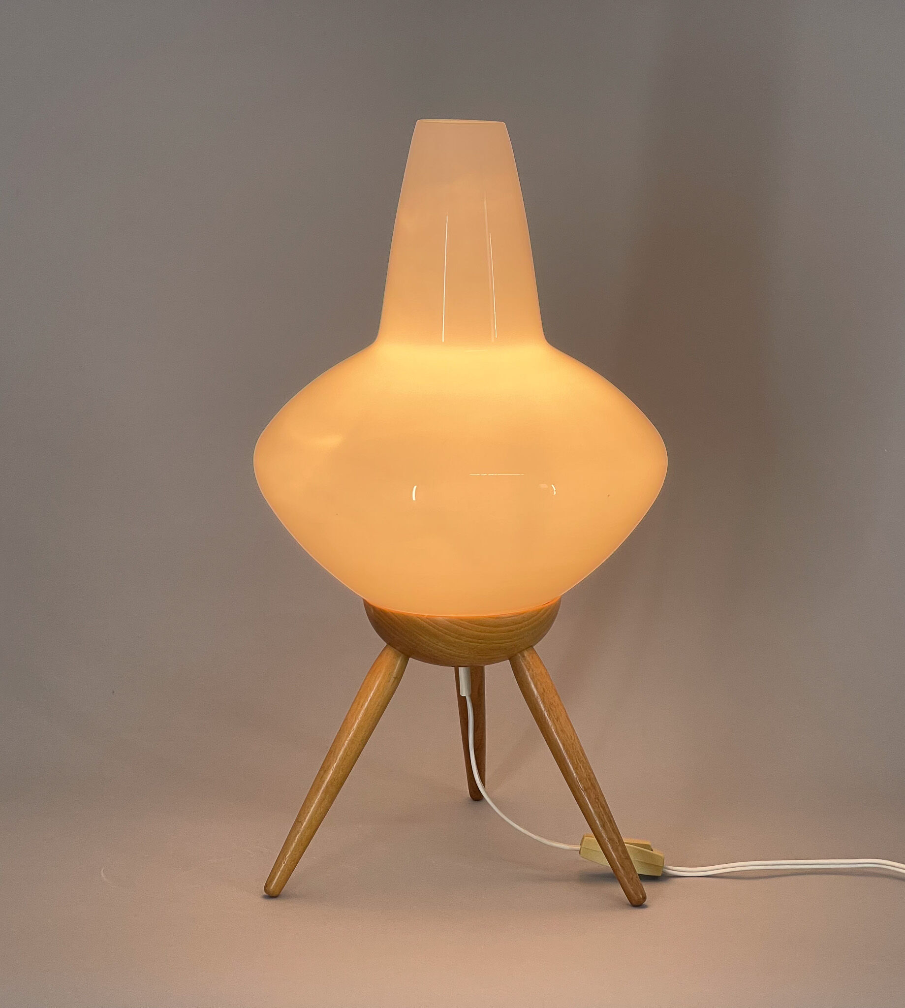 Midcentury Space Age Table Lamp "rocket" by ÚLUV, 1960s