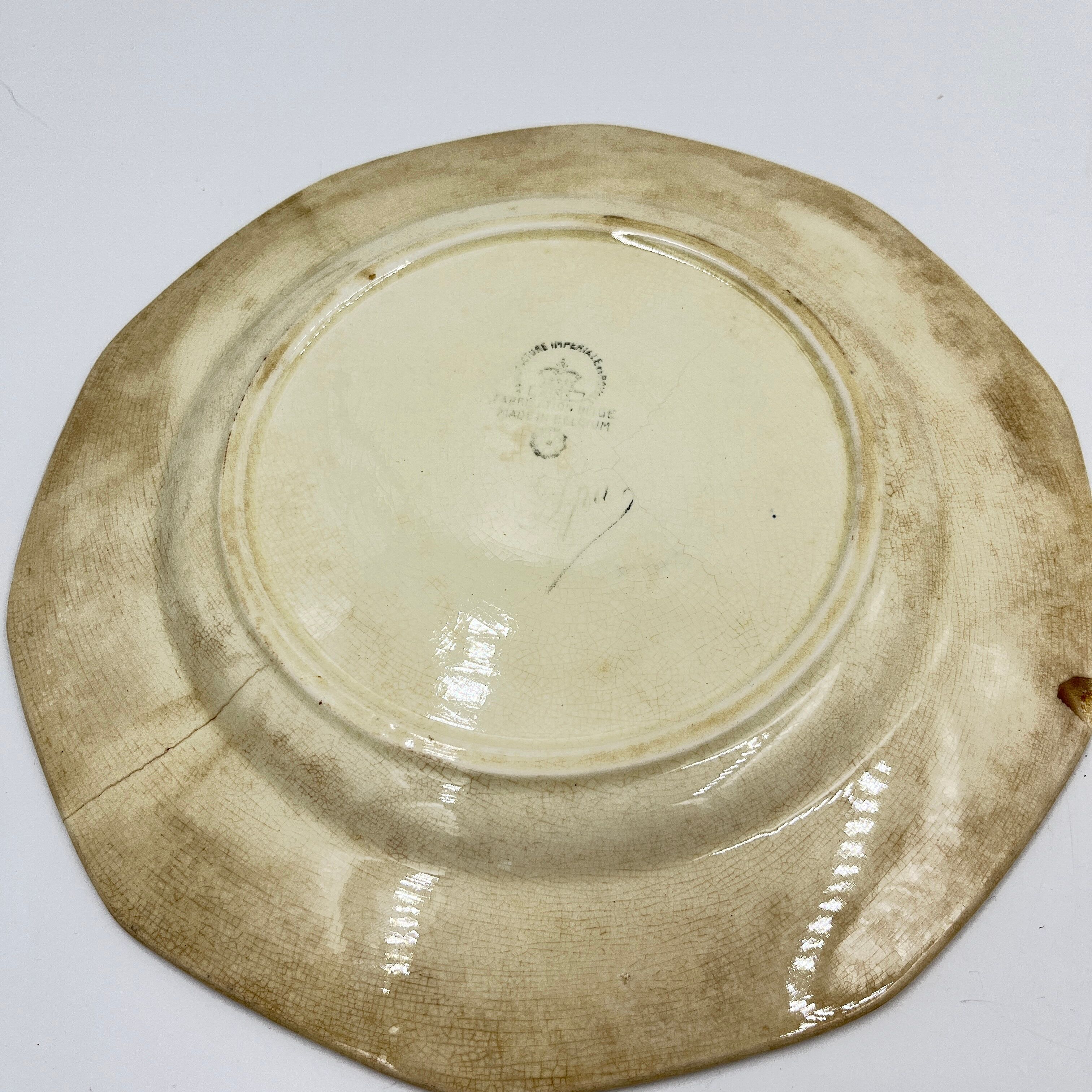 Lot de 4 assiettes décor Téna